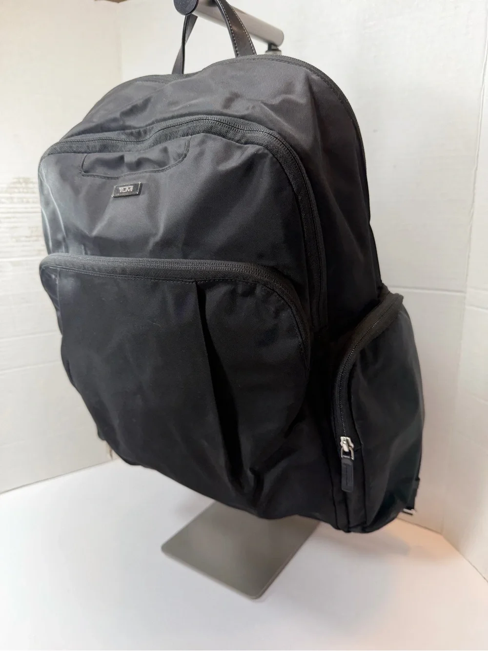 TUMI Black Nylon Travel Backpack good condition